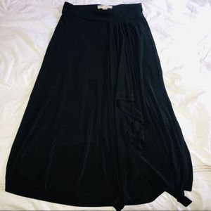 Michael Kors Asymmetrical Flowy Midi Slit Skirt